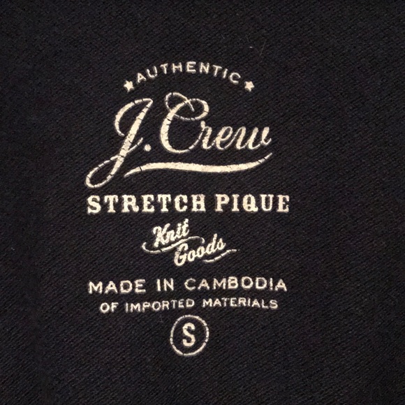 Navy J Crew Polo - Picture 2 of 3